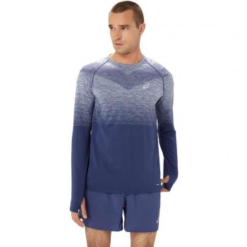 ASICS Seamless Long Sleeve T-Shirt Uomo Blu