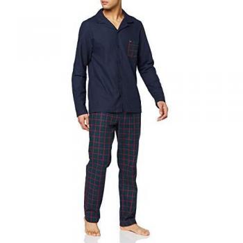 Tommy Hilfiger Pantalones de Pijama Flannel Patch Gold Set, Multicolor