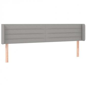 Testiera a LED Grigio Chiaro 163x16x78/88 cm in Tessuto cod mxl 51771