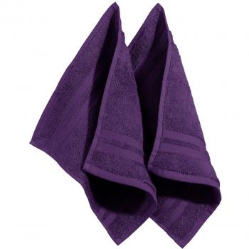 Erwin Müller Lila Seiftücher – Tübingen 2er Pack (30 x 30 cm)
