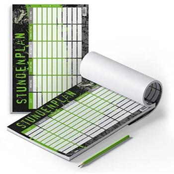 Itenga Stundenplan T-REX Dinosaurier Block DIN A4
