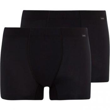 Hanro Essentials Shorts – 2er Pack Herren, klassische Baumwoll‑Shorts in Schwarz