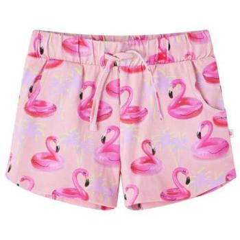 Light Pink Kids' Shorts with Drawstring 128