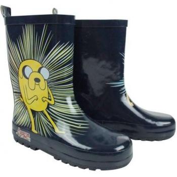 Adventure Time Boys’ Finn & Jake Waterproof Wellington Boots – Dark Blue and Yellow, 8 UK