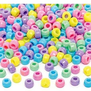 Pastel Beads Value Pack (Pack of 600) Craft Embellishments