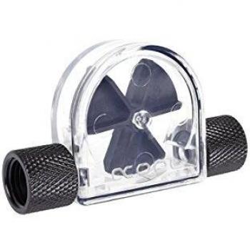 Alphacool 17366 Eisfluegel Durchflussanzeiger Schwarz G1/4 IG