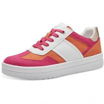 Marco Tozzi Plateau-Freizeitschuh Damen 166 Weiß/Pink