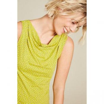 Wasserfall‑Cut Top von TRANQUILLO – GOTS Biobaumwolle S25C05