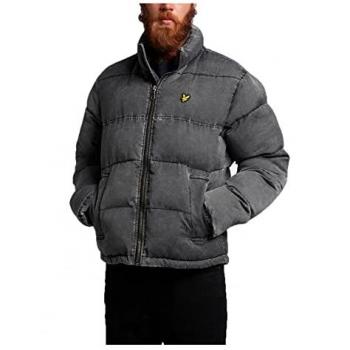 Lyle & Scott Men's Black Funnelled Puffer Jacket