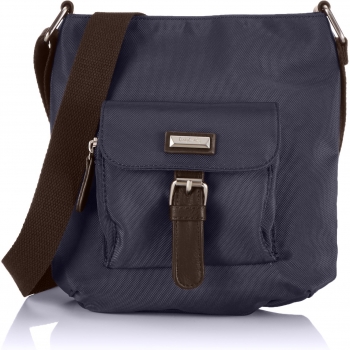 Bolso de hombro de tela para mujer Betty Barclay Trend, azul, 22x22x6 cm