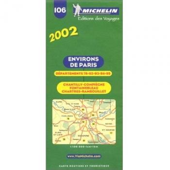 Environs de Paris, départements  78-92-93-94-95. 1/100 000