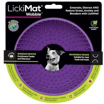 Dog Slow Feed LickiMat Wobble – Purple Edition