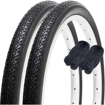 Set van 2 x 16 Shinko velomineur, zwart, normaal wiel, hardheid 1,75, codenummer SR133 60234