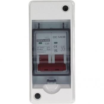 Jeffergarden Mini Sezionatore Automatico 2P IP65 per Fotovoltaico 1000 V 20 A