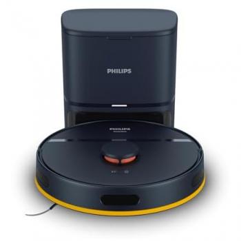 Philips 2000 Series Robot Aspirapolvere e Lavapavimenti Wi-Fi Blu con Navigazione Laser e Stazione Auto-Svuotamento