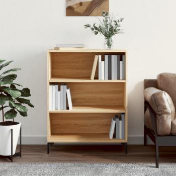 Engineered Wood Bookcase Sonoma Oak 69.5x32.5x90 cm