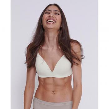 Sujetador sin aro Sloggi Go Casual con relleno color marfil