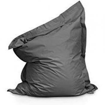 Puf de jardín de tela resistente a los elementos en gris con medidas 140 x 120 cm