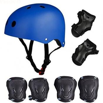 Protezione Totale 6 Pezzi – Blu Unisex per Bici e Scooter