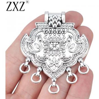 Boho Style Chandelier Necklace Connectors 2pcs 62x50mm