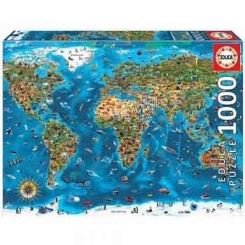 PUZZLE EDUCA 1000 PZS MARAVILLAS MUNDO