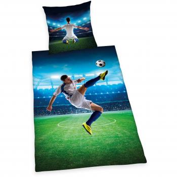 Fußball Bettwäsche 80x80 135x200 cm Fallrückzieher