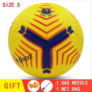 Größe 5 Fußball für Erwachsene, Gasnadel und Netzbeutel enthalten, strapazierfähig, PU-Material für Wettkampf oder Training