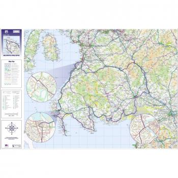 Coastal SW 300 Map, Folded, Standard Paper Edition
