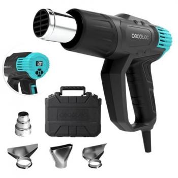 Pistola de Calor Hell Gun 9500 Vision 2000W con Control Digital, 4 Boquillas y Maletín de Transportación