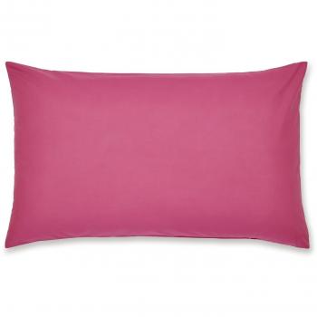 Standard Hot Pink Percale Pillowcase Set by Catherine Lansfield – Easy Iron