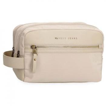Borsa Da Toilette Pepe Jeans Adapt Morgan Beige