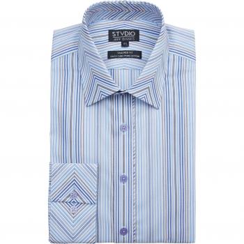 Blue Jeff Banks Men's Shirt