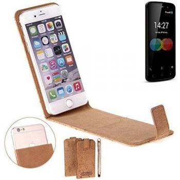 Funda de corcho para Allview P6 eMagic, marrón