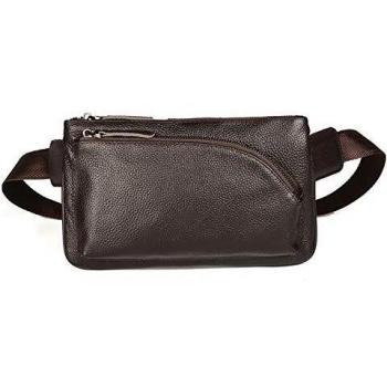 JTKDL Pack de Taille en Cuir pour Hommes et Femmes, Sac de Taille en Cuir pour la randonnée Sportive Escalade (Color : Green)