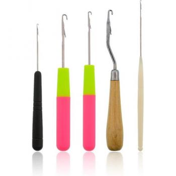 5pcs Hair Extensions Crochet Hook Set