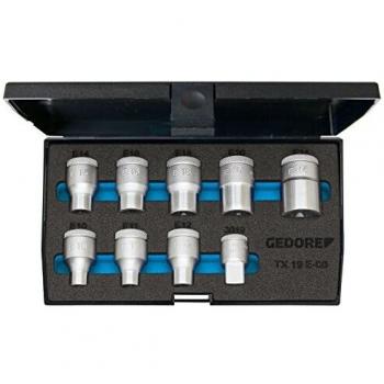 Assortimento Chiavi a Bussola 1/2 per Poligono Esterno Torx