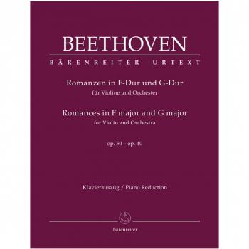 Romanzen in F-Dur und G-Dur für Violine und Orchester op. 50, 40. Klavierauszug, Stimmen, Sammelband, Urtextausgabe