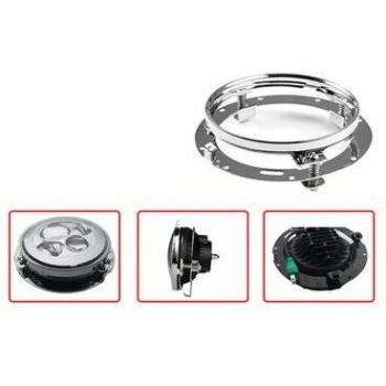 Anillo embellecedor negro/cromado para faro de 7 pulgadas