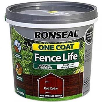 Ronseal 1 Coat Fence Life 9L Red Cedar
