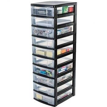 Stoccaggio su Ruote 10 Cassetti Iris NMC‑010 – Nero