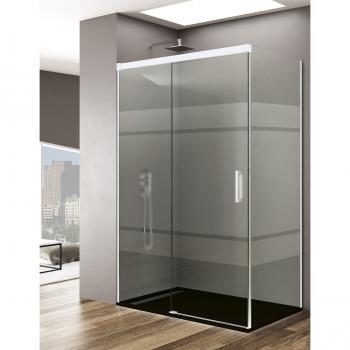 Ducha Angular Allstone 170x80 con lateral fijo y opciones de color
