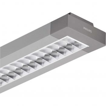EFix Actilumen 2x49 Watt – HF‑R D6, silberne Matte-Hochglanzlampe