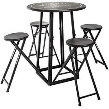 Table et tabourets pliants D 77,5 cm x H 102 cm