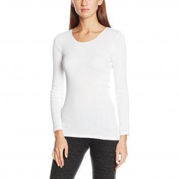 Damart Camiseta Térmica Fine Cote, Degré 3, Mujer, Color Blanco
