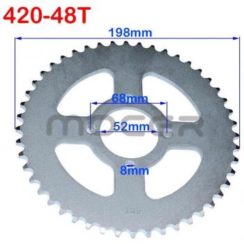 Rear Chain Sprocket 52mm for ATV Quad Dirt Bike Buggy Go Kart