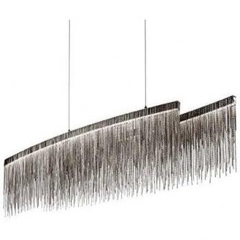 Ideal Lux Ovale LED Cascade con Catenine Metalliche Versus 43,2 W