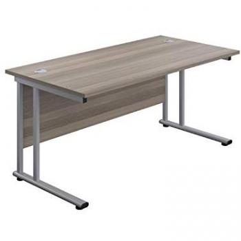 Allegro 1200 x 800 Rectangular Office Desk Grey Oak
