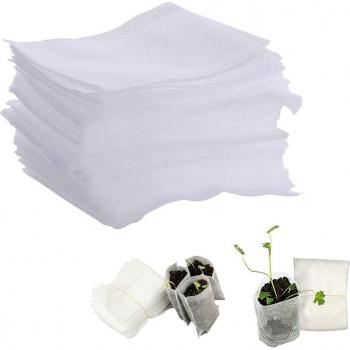 500Pcs Seed Raising Bags Non-Woven Fabric 8x10cm