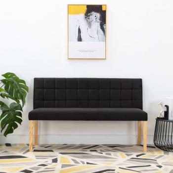Banc de Couloir 140 cm Noir Velours