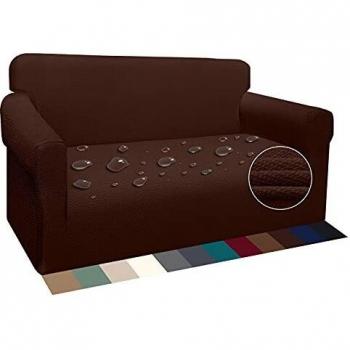 Luxurlife Thick Fabric Couch Cover for Loveseat